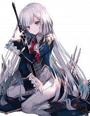 Bìa truyện The Little Girl Raised By Death Hold The Sword Of Death Tight