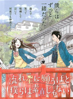 Bìa truyện Nagareboshi ni negau hodo bokura wa sunao ja nai